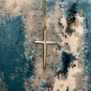 Cross and tassel necklace